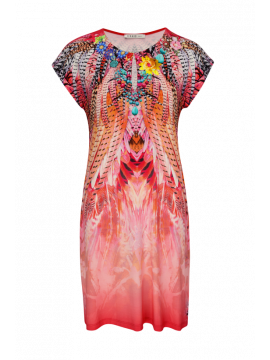 Louis Feraud Calypso Coral Dress